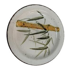 8" salad bread plate Rangoon MCM Stonehenge Midwinter Bamboo Asian Ceramic